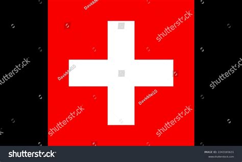 Swiss Flag Red White Flag Stock Illustration 2243165631 | Shutterstock