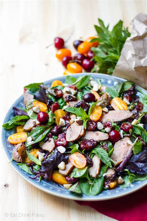 Duck Salad with Balsamic Cherries