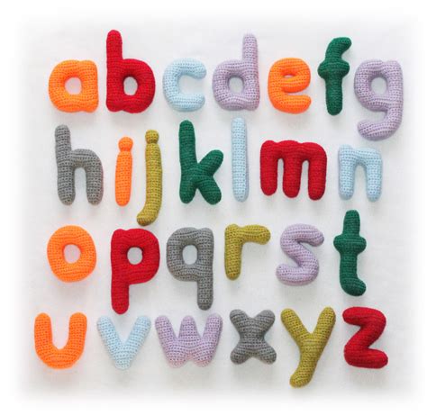 ABC Lowercase Letters Crochet Pattern