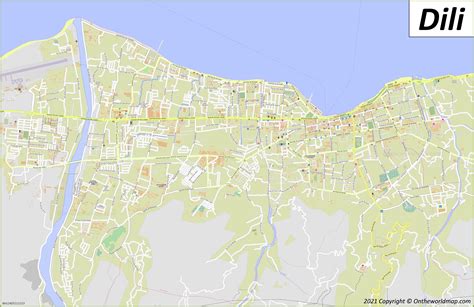 Dili Map | East Timor | Detailed Maps of Dili