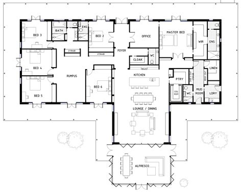 6 Bedroom 2 Story Barndominium Floor Plans - Knight Ricky