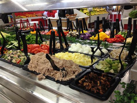 Our famous salad bar, every lunch is better with salad www.lambertsbrockton.com - This is one ...