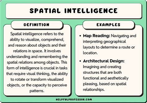 Spatial Intelligence Examples