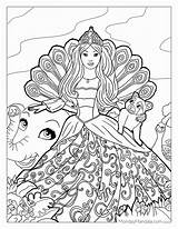 Barbie princess printable coloring Pages  Equityasse sketch template