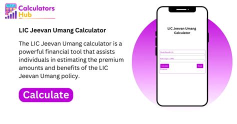 LIC Jeevan Umang Calculator Online