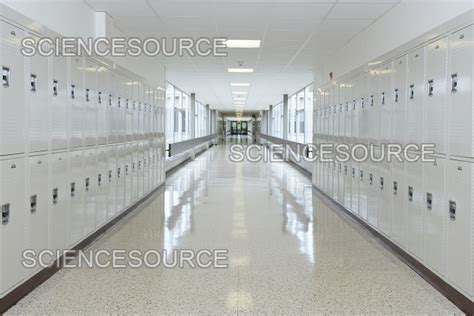 School hallway | Stock Image - Science Source Images