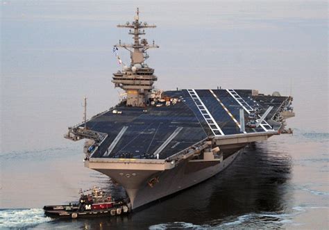 Giant US aircraft carrier fighting ISIS docks at Israel's Haifa port ...