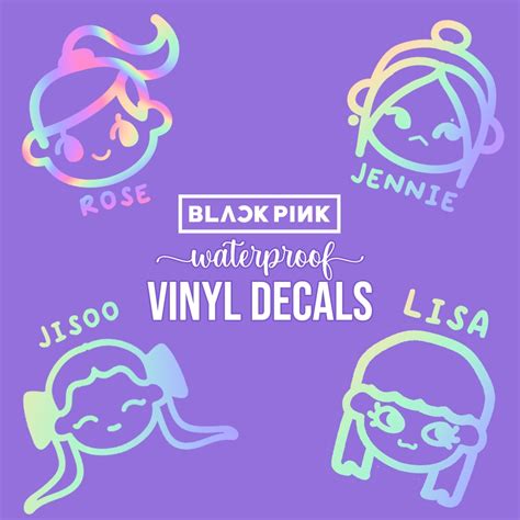 Blackpink Chibi Vinyl Decal Stickers *WATERPROOF* | LARGE | Shopee Philippines