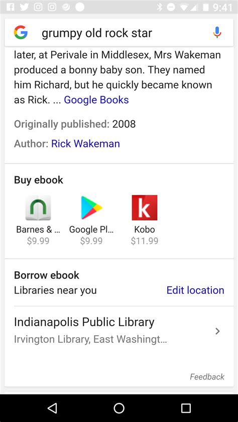 Google adds local library ebook listings to search results