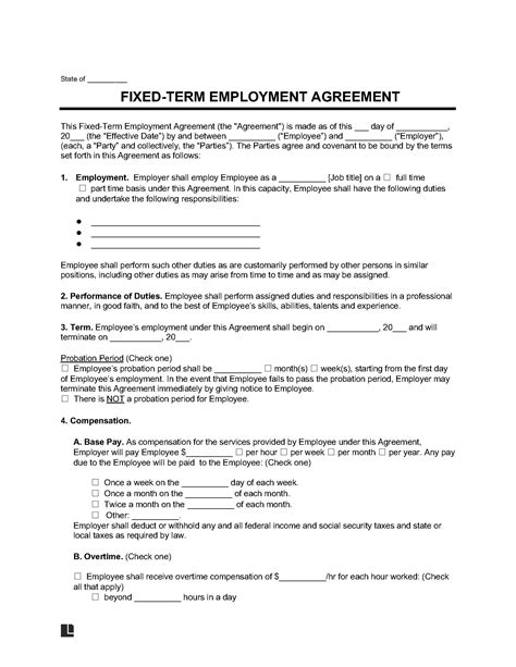 Sample Employment Contracts