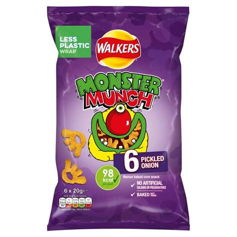 Walkers Monster Munch Pickled Onion Snacks | Ocado