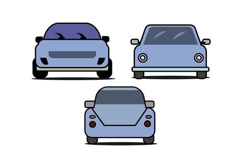 Blue Car Vector Graphic by Cotton Candy · Creative Fabrica