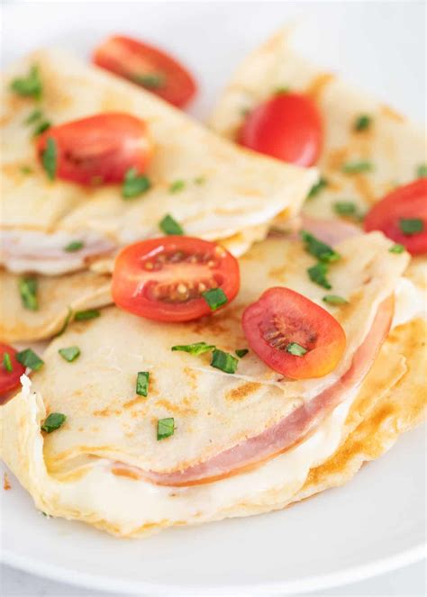 Ham and Cheese Crepes - I Heart Naptime