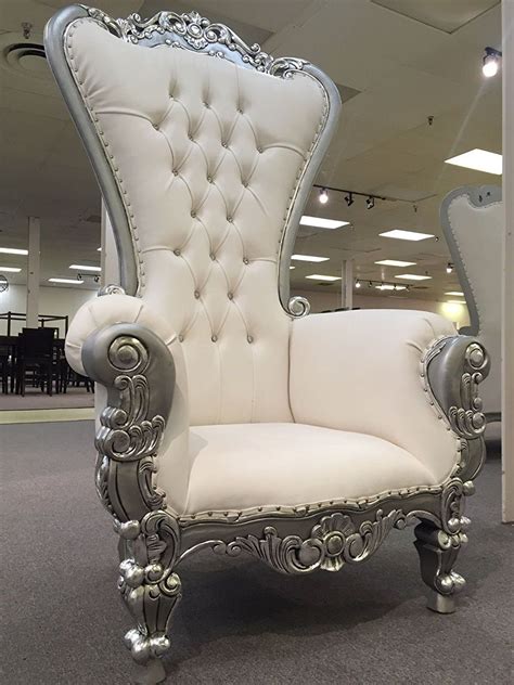 6 Ft. Tall Throne Chair French Baroque Wedding Bride Groom Throne Chairs High Back Chair Hotel ...