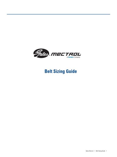 Belt Sizing Guide | PDF | Belt (Mechanical) | Mechanical Engineering