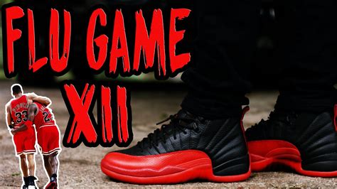 Jordan 12 XII "Flu Game" w/ On Foot Review - YouTube