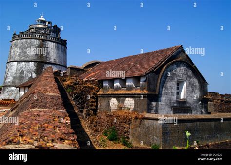 Goa India Fort Aguada Lighthouse Monument Stock Photo - Alamy