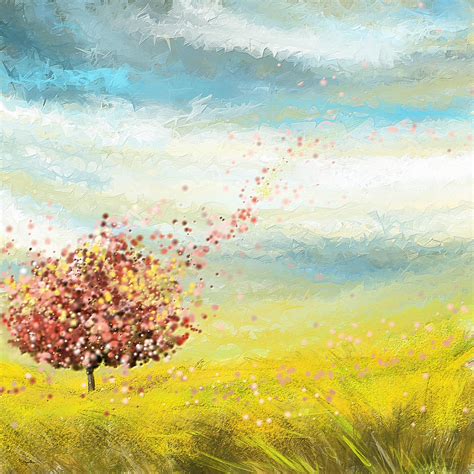 Spring-Four Seasons Paintings Painting by Lourry Legarde - Pixels