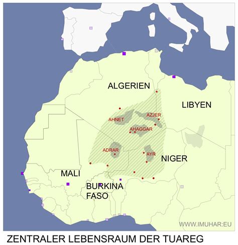 Tuareg Tribe Map