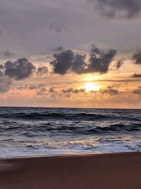 Negombo Beach Sunset in Sri Lanka Stock Image - Image of ocean, beach: 250946469