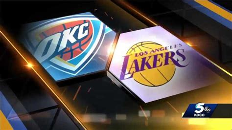 Oklahoma City Thunder victorious over Los Angeles Lakers