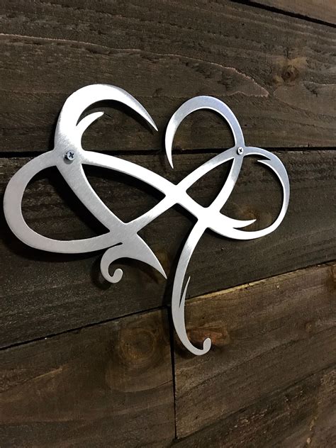 Infinite love | Metal tree wall art, Metal art decor, Metal wall art