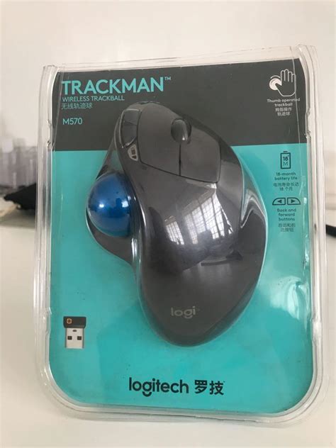 Logitech M570 Wireless TrackBall Mouse, Computers & Tech, Parts & Accessories, Mouse & Mousepads ...