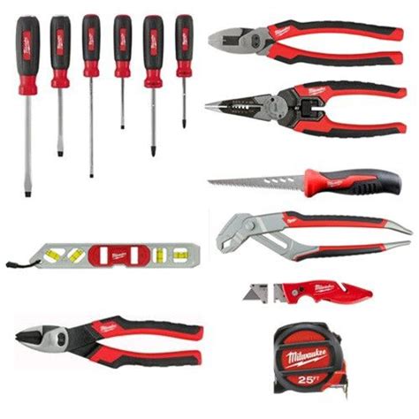 Milwaukee 48-22-0100 Electrician's Starter Hand Tool Kit | Hand tool kit, Plumbing tools, Best ...