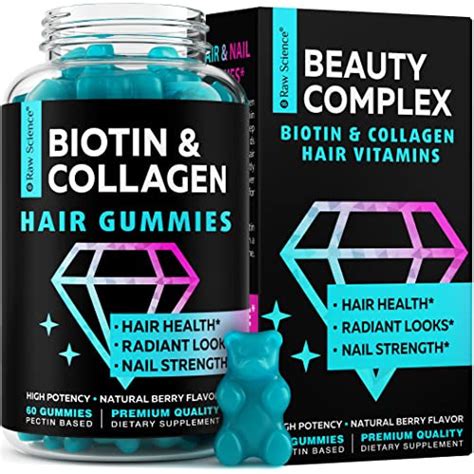 Snagshout | S RAW SCIENCE Hair Growth Vitamins for Women & Men – Biotin, Collagen, B7 Vitamins ...