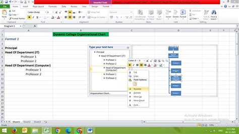 How To Create A Dynamic Organizational Chart In Excel - Design Talk