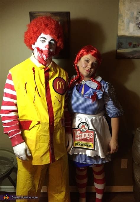 Ronald McDonald & Wendy Couple Costume | DIY Costumes Under $65