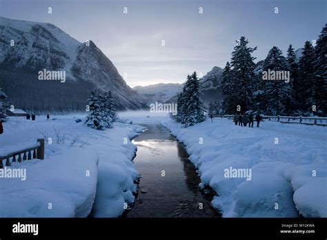 Lake Louise in winter Stock Photo - Alamy