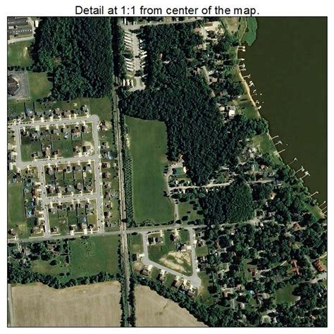 Aerial Photography Map of Cedar Lake, IN Indiana