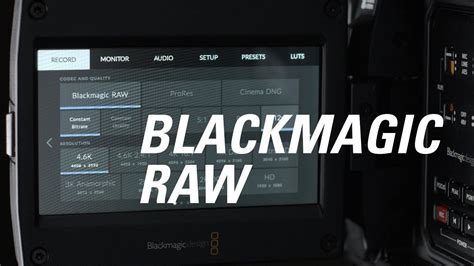 Blackmagic RAW Explained - YouTube