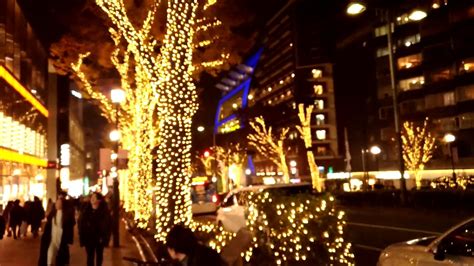 Christmas lights in Tokyo, Japan - YouTube