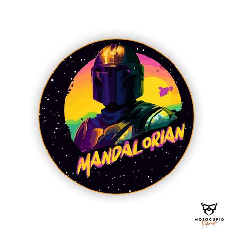 MANDALORIAN Sticker - Motocupid