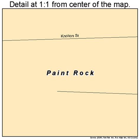 Paint Rock Alabama Street Map 0157696