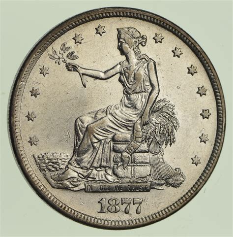 1877-S Seated Liberty Silver Trade Dollar - Circulated | Property Room