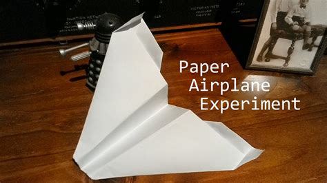 Paper airplane experiment arrowhead really flies! - YouTube