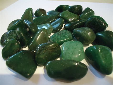 Items similar to 3 Med/Large Tumbled Green Aventurine Stones on Etsy