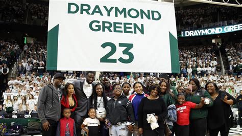 Draymond Green has No. 23 jersey number retired by Michigan State in ...