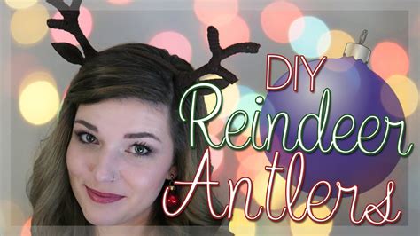 DIY ANTLERS || Christmas Reindeer Antlers! - YouTube