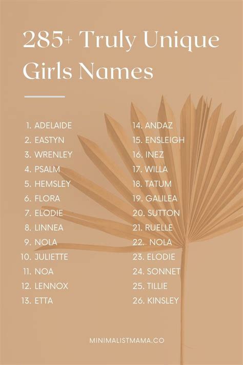 285+ Unique, Rare Baby Names for Girls in 2022 | Sweet baby names, Cute baby girl names, Rare ...