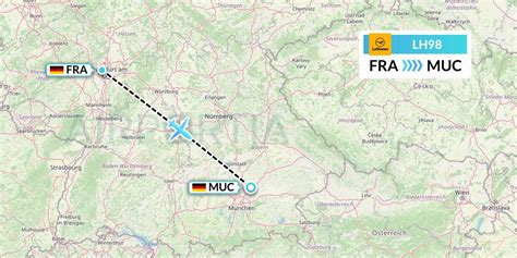 LH98 Flight Status Lufthansa: Frankfurt to Munich (DLH98)