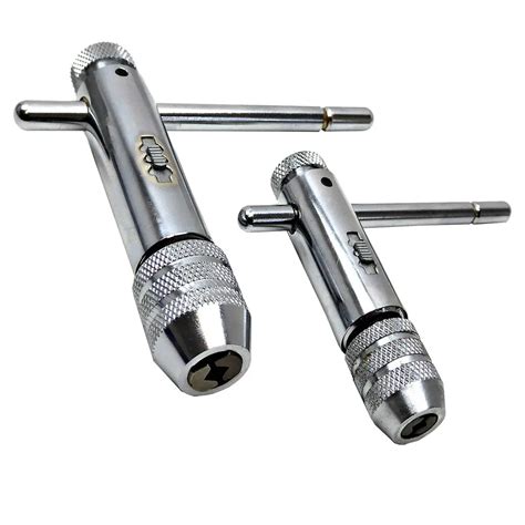 DSHA Hot Sale Ratchet Tap Wrench 2pc Set Reversible Tap and Die M3 M8 M5 M12 T Bar-in Wrench ...