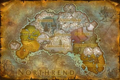 File:WorldMap-Northrend.jpg (con imágenes) | Cartografía, Personajes