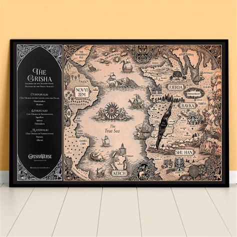 Map of Grishaverse Wall Art Ketterdam Map Poster Six of - Etsy