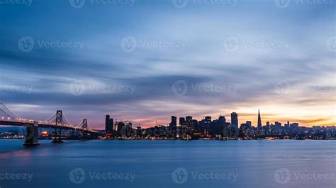 San Francisco Skyline at Sunset 831591 Stock Photo at Vecteezy