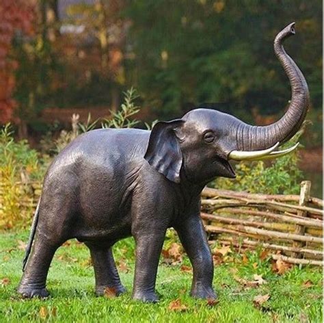 Elephant Garden Statue | Animal Sculptures elephant garden statue