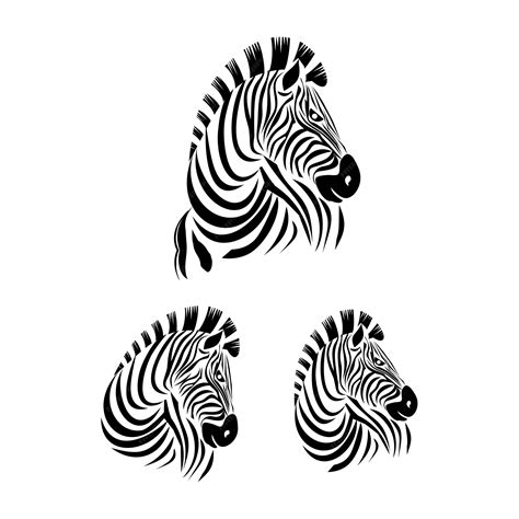 Premium Vector | Zebra vector illustrations vector abstract zebra logo design